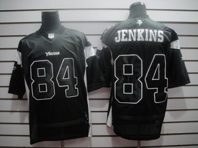 Jerseys Factory Cheap Vikings #84 Michael Jenkins Black Shadow S