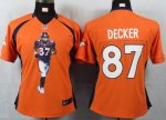 Jerseys Factory Cheap Nike Broncos #87 Eric Decker Orange Team C