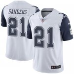 Jerseys Factory Cheap Nike Cowboys #21 Deion Sanders White Men's