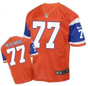 Jerseys Factory Cheap Nike Broncos #77 Karl Mecklenburg Orange M