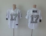Jerseys Factory Cheap Nike Raiders #17 Denarius Moore White Silv