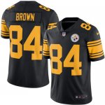 Jerseys Factory Cheap Nike Steelers #84 Antonio Brown Black Men'