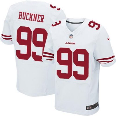 Jerseys Factory Cheap Nike 49ers #99 DeForest Buckner White Men'
