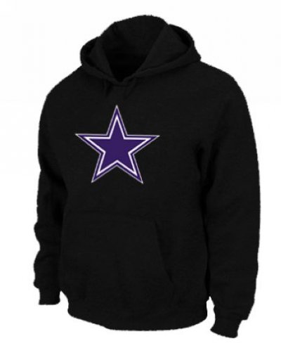 Jerseys Factory Cheap Dallas Cowboys Logo Pullover Hoodie Black