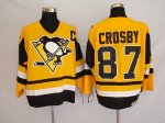 Jerseys Factory Cheap Penguins #87 Sidney Crosby Embroidered Yel