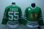 Jerseys Factory Cheap Blackhawks #55 Ben Eager Embroidered Green
