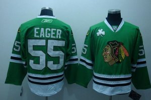 Jerseys Factory Cheap Blackhawks #55 Ben Eager Embroidered Green