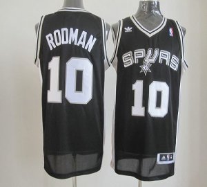 Jerseys Factory Cheap Spurs #10 Dennis Rodman Black Revolution 3