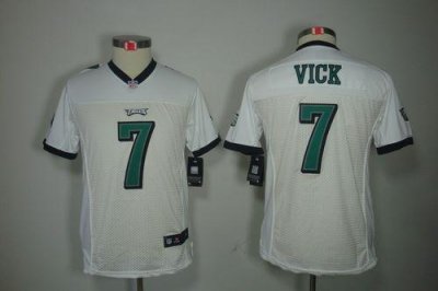 Jerseys Factory Cheap Nike Eagles #7 Michael Vick White Youth Em