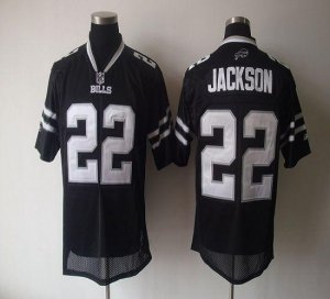 Jerseys Factory Cheap Bills #22 Fred Jackson Black Shadow Stitch