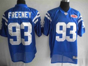 Jerseys Factory Cheap Colts #93 Dwight Freeney Blue With Super B
