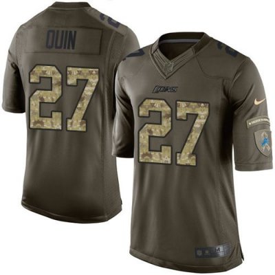 Jerseys Factory Cheap Nike Lions #27 Glover Quin Green Men's Sti