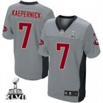 Jerseys Factory Cheap Nike 49ers #7 Colin Kaepernick Grey Shadow