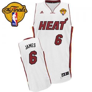 Jerseys Factory Cheap Heat Finals Patch #6 LeBron James Revoluti
