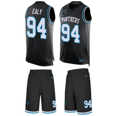 Jerseys Factory Cheap Nike Panthers #94 Kony Ealy Black Team Col