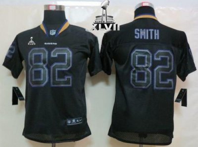 Jerseys Factory Cheap Nike Ravens #82 Torrey Smith Lights Out Bl
