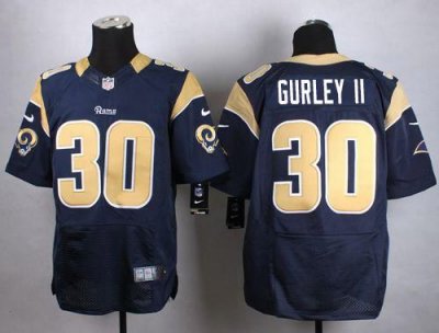 Jerseys Factory Cheap Nike Rams #30 Todd Gurley II Navy Blue Tea