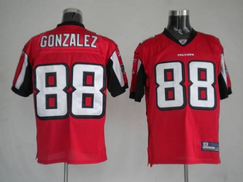 Jerseys Factory Cheap Falcons #88 Tony Gonzalez Red Stitched NFL