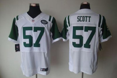 Jerseys Factory Cheap Nike Jets #57 Bart Scott White Men's Embro