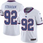 Jerseys Factory Cheap Nike Giants #92 Michael Strahan White Men'
