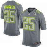 Jerseys Factory Cheap Nike Chiefs #25 Jamaal Charles Grey Pro Bo