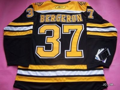 Jerseys Factory Cheap Bruins #37 Patrice Bergeron Embroidered Bl