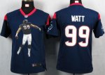 Jerseys Factory Cheap Nike Texans #99 J.J. Watt Navy Blue Team C