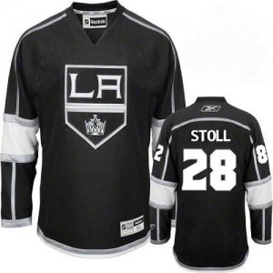 Jerseys Factory Cheap Kings #28 Jarret Stoll Black Home Embroide