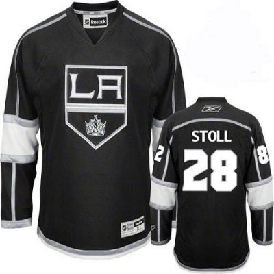 Jerseys Factory Cheap Kings #28 Jarret Stoll Black Home Embroide