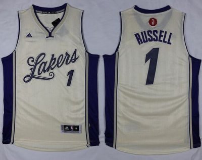 Jerseys Factory Cheap Lakers #1 D'Angelo Russell White 2015-2016