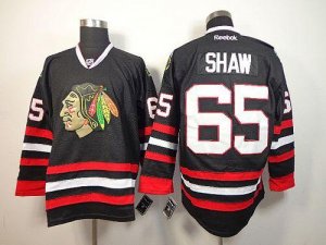 Jerseys Factory Cheap Blackhawks #65 Andrew Shaw Black Embroider