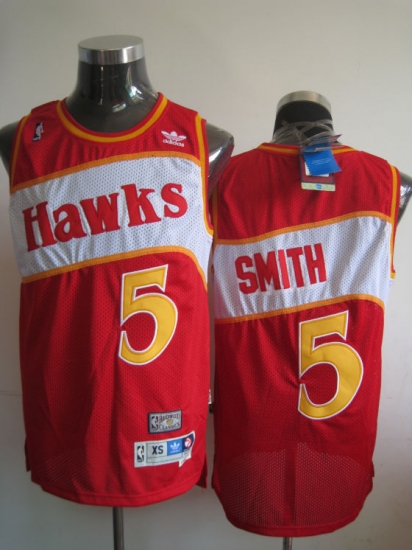 Jerseys Factory Cheap Hawks #5 Josh Smith Red Embroidered Throwb - Click Image to Close