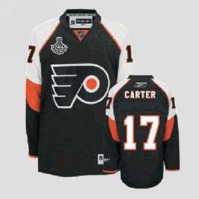 Jerseys Factory Cheap Flyers #17 Jeff Carter Embroidered Black N