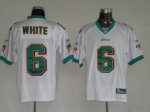 Jerseys Factory Cheap Dolphins Pat White #6 White Stitched NFL J