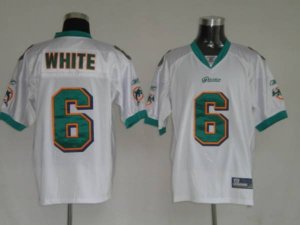 Jerseys Factory Cheap Dolphins Pat White #6 White Stitched NFL J
