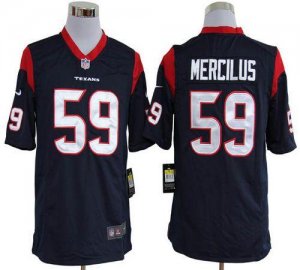 Jerseys Factory Cheap Nike Texans #59 Whitney Mercilus Navy Blue