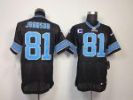 Jerseys Factory Cheap Nike Lions #81 Calvin Johnson Black Altern