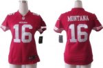 Jerseys Factory Cheap Nike 49ers #16 Joe Montana Red Team Color
