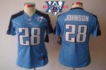 Jerseys Factory Cheap Nike Titans #28 Chris Johnson Light Blue T