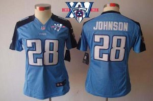 Jerseys Factory Cheap Nike Titans #28 Chris Johnson Light Blue T