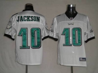 Jerseys Factory Cheap Eagles #10 DeSean Jackson White Embroidere