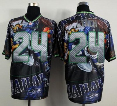 Jerseys Factory Cheap Nike Seahawks #24 Marshawn Lynch Team Colo