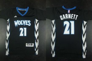 Jerseys Factory Cheap Timberwolves #21 Kevin Garnett Black Alter