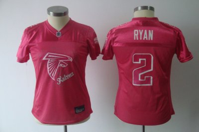 Jerseys Factory Cheap Falcons #2 Matt Ryan Pink 2011 Women's Fem