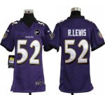 Jerseys Factory Cheap Nike Ravens #52 Ray Lewis Purple Team Colo