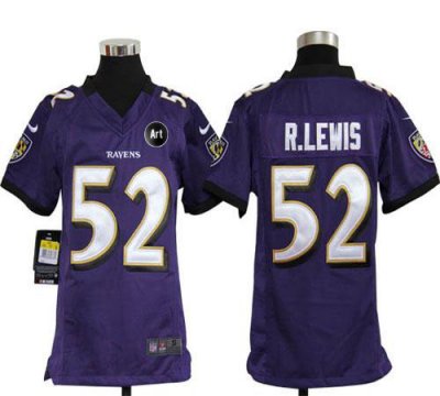 Jerseys Factory Cheap Nike Ravens #52 Ray Lewis Purple Team Colo