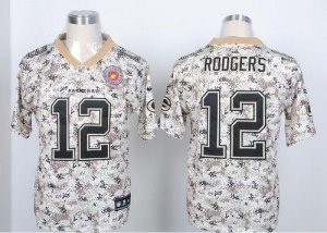 Jerseys Factory Cheap Nike Packers #12 Aaron Rodgers Camo USMC M