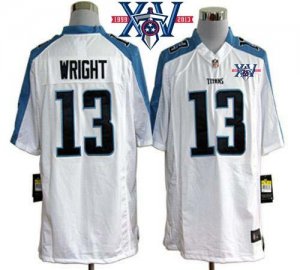 Jerseys Factory Cheap Nike Titans #13 Kendall Wright White With