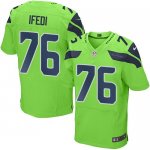 Jerseys Factory Cheap Nike Seahawks #76 Germain Ifedi Green Men'