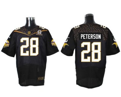 Jerseys Factory Cheap Nike Vikings #28 Adrian Peterson Black 201